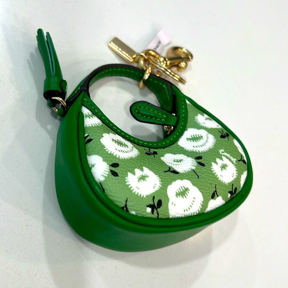 💚Cute. NWT COACH Mini Carmen Bag Charm. - Picture 9 of 16